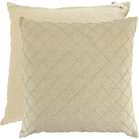 NF Living Linen Izzard Cushion - Beige 50x50cm