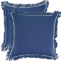 NF Living Finagle Linen Cushion - Navy 50x50cm