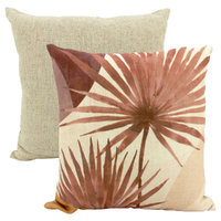 NF Living Linen Cushion - Autumn Tones 50x50cm