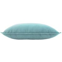 NF Living Velvet Lumbar Cushion - Steel Blue 30x50cm