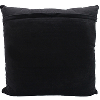 NF Living Velvet Pleated Cushion - Black 50x50cm