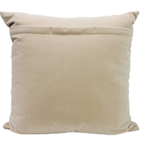 NF Living Velvet Pleated Cushion - Fawn 50x50cm