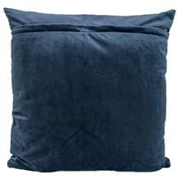 NF Living Velvet Pleated Cushion - Ocean 50x50cm