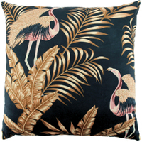 NF Living Velvet Cushion - Let's Flamingle 50x50cm