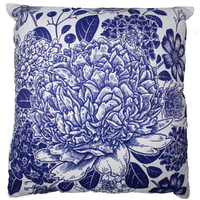 NF Living Velvet Cushion - What In Carnation 50x50cm