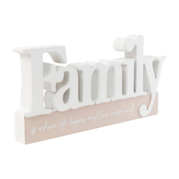 Splosh Desert Dunes Word plaque - Family