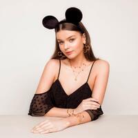 Disney Couture Kingdom - Mickey Mouse - Outline Hoop Earrings Rose Gold