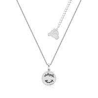 Disney Couture Kingdom - Cinderella - Midnight Dreaming Medallion Necklace White Gold
