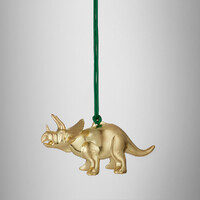 Waterford Golden Triceratops Hanging Ornament