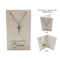 Heartfelt Jewellery - All Things Are Possible If You Believe - Plain Cross