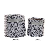 Jardinopia Eco Pot Fabric - Disney Mickey & Minnie Mouse Large Grey