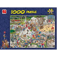 Jan Van Haasteren Puzzle 1000pc - The Zoo