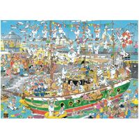 Jan Van Haasteren Puzzle 1000pc - Tall Ship Chaos