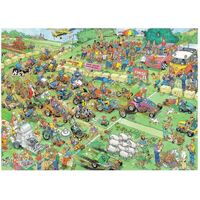 Jan Van Haasteren Puzzle 1000pc - Lawn Mower Race