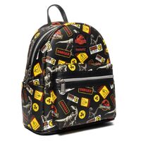 Loungefly Jurassic Park - Warning Signs US Exclusive Mini Backpack