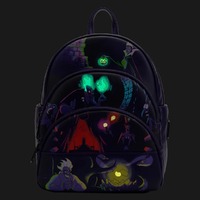 Loungefly Disney Villains - Triple Pocket Glow Mini Backpack