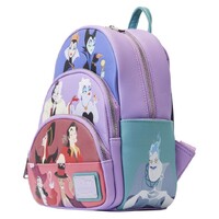 Loungefly Disney Villains - Colour Block Triple Pocket Mini Backpack