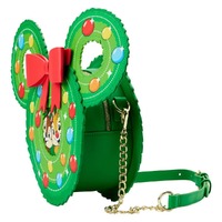 Loungefly Disney Chip and Dale - Christmas Wreath Crossbody Bag