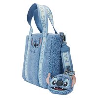 Loungefly Disney Lilo and Stitch - Stitch Plush Sherpa Tote Bag With Coin Bag