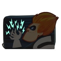Loungefly Disney The Incredibles - Syndrome Glow In The Dark Zip-Around Wallet