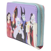 Loungefly Disney Villains - Colour Block Zip Around Wallet