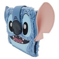 Loungefly Disney Lilo and Stitch - Stitch Plush Sherpa Cosplay Bifold Wallet