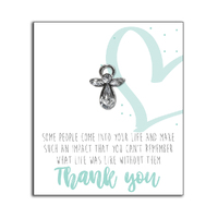 Always With You Angels Lapel Pin - Thank You