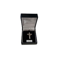 Sterling Silver Cross Lapel Pin