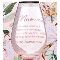 Mother's Day by Splosh - Stemless Wine Glass