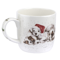 Royal Worcester Wrendale Christmas Mug - Wait for Santa