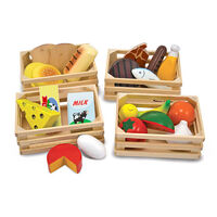 Melissa & Doug Kitchen Play - Food Groups - Wooden Play Food