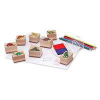 Melissa & Doug Wooden Stamp Set - Dinosaurs