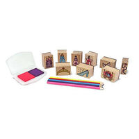 Melissa & Doug Wooden Stamp Set - Princesses