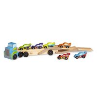 Melissa & Doug Classic Toys - Jumbo Race-Car Carrier