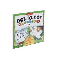 Melissa & Doug Dot-to-Dot Coloring Pad 123 - Pets