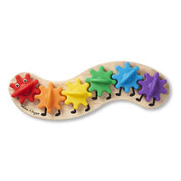 Melissa & Doug Classic Toy - Rainbow Caterpillar Gears