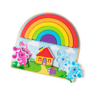 Melissa & Doug Blue's Clues & You - Wooden Rainbow Stack Puzzle