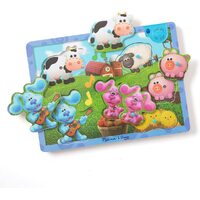 Melissa & Doug Blue's Clues & You - Wooden Farm Sound Puzzle