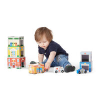 Melissa & Doug Skill Builder - Nesting & Sorting Buildings & Vehicles