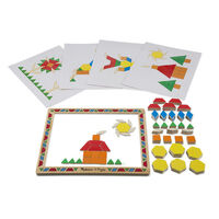 Melissa & Doug Magnetic Learning - Magnetic Pattern Block Kit