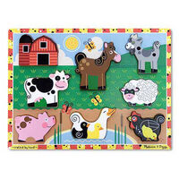 Melissa & Doug Chunky Puzzle - Farm 8pc