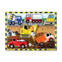 Melissa & Doug Chunky Puzzle - Construction 6pc