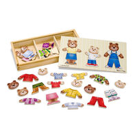 Melissa & Doug Puzzle - Wooden Bear Family Dress Up (45pc)