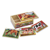 Melissa & Doug Jigsaw Puzzles in a Box - Farm Animals