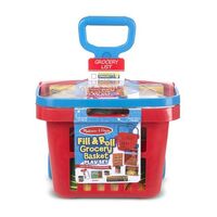 Melissa & Doug Kitchen Play - Fill & Roll Grocery Basket Play Set