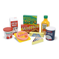 Melissa & Doug Kitchen Play - Wooden Fridge Food Set