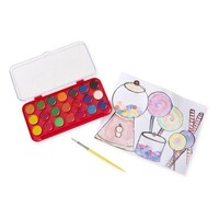 Melissa & Doug Deluxe Watercolor Paint Set - 21 Colours