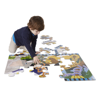 Melissa & Doug Floor Puzzle - Safari Social 24pc