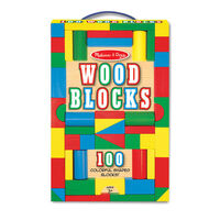 Melissa & Doug Classic Toy - 100 Wood Block Set