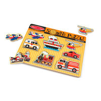 Melissa & Doug Sound Puzzle - Vehicles 8pc